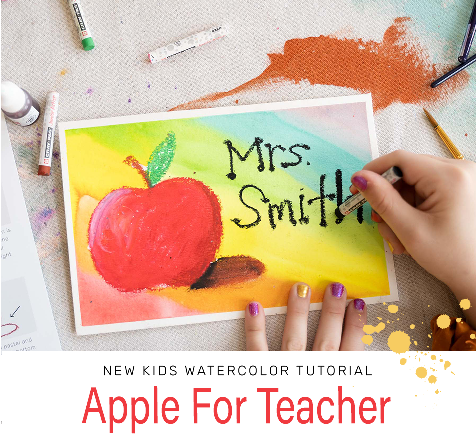 Let's Paint An Apple For Your Teacher 🎨 Let’s Make Art
