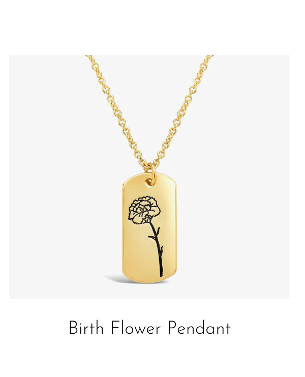 Birth Flower Pendant