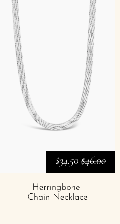 Herringbone  Chain Necklace [*$34.50* $46.00]