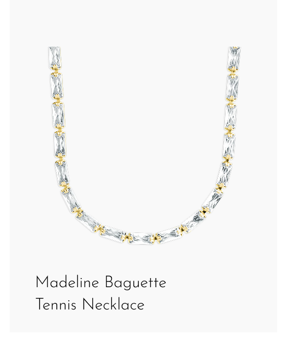 Madeline Baguette Tennis Necklace