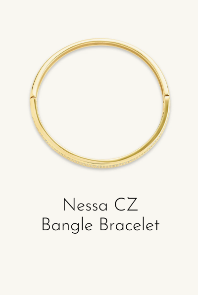Nessa CZ Bangle Bracelet