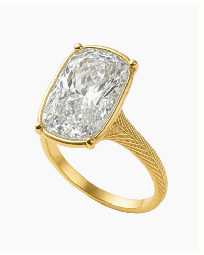 Sterling Silver Elongated Cushion Cocktail Ring