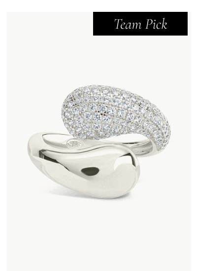 Sterling Silver Cecilia CZ Open Ring