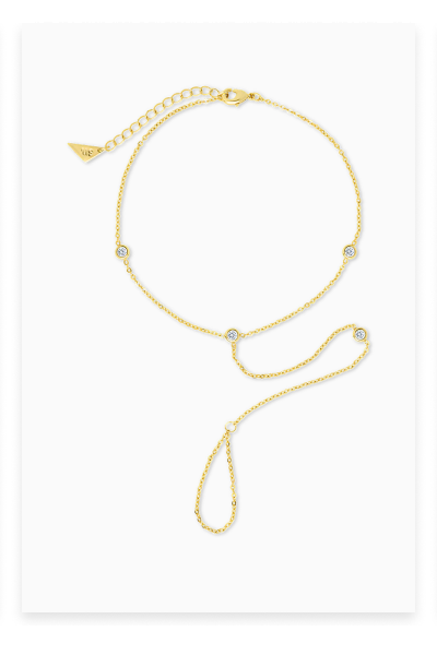 Sylvia CZ Chain Toe Anklet