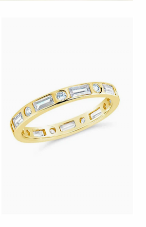 Sterling Silver Ethel CZ Band Ring