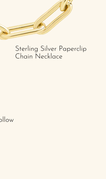 Sterling Silver Paperclip Chain Necklace
