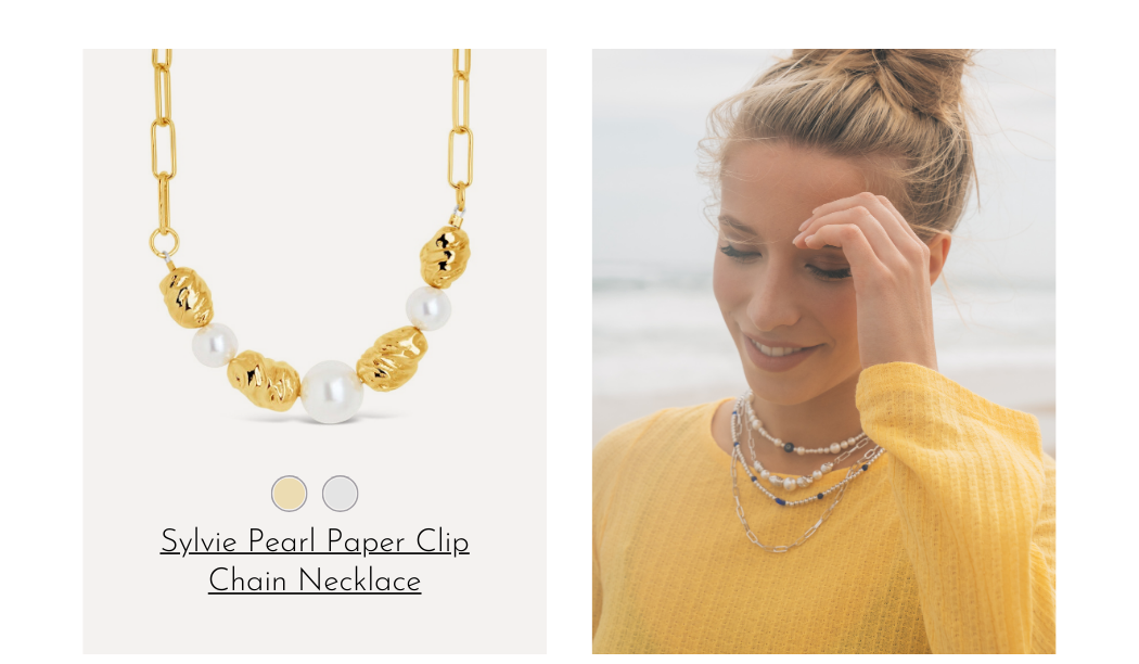 Sylvie Statement Pearl & Chain Necklace