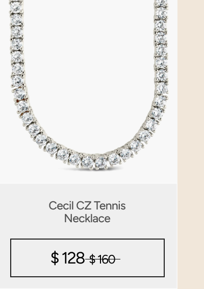 Cecil CZ Tennis Necklace