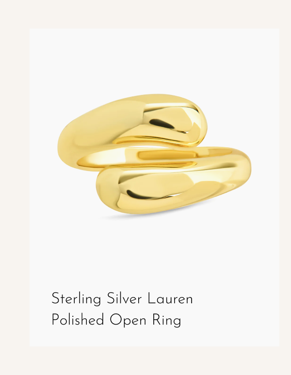 Sterling Silver Lauren Polished Open Ring