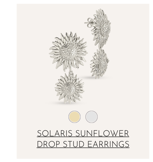 Sunflower drop studs