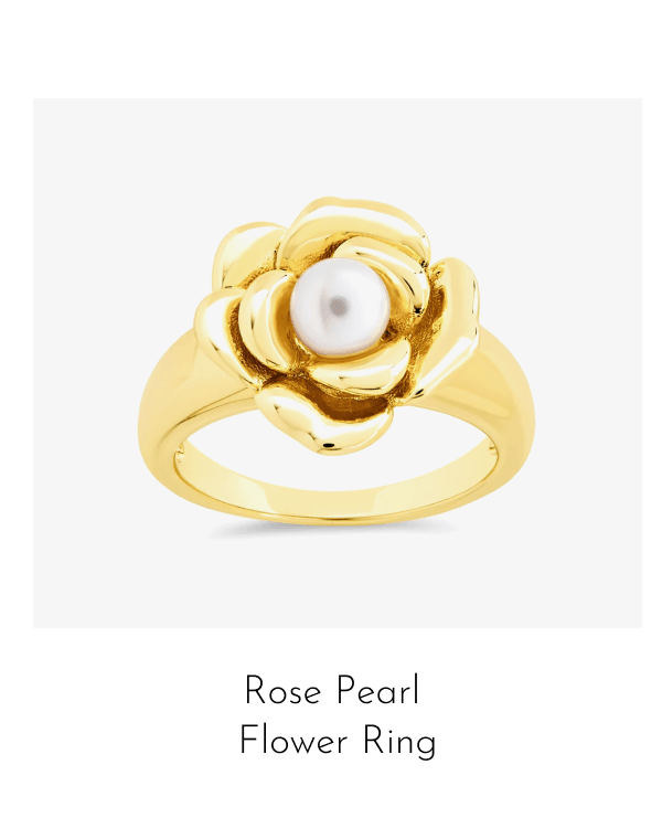 Rosa Pearl Flower Ring