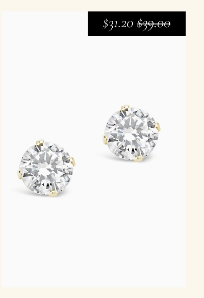 Sterling Silver 5mm CZ Stud Earrings