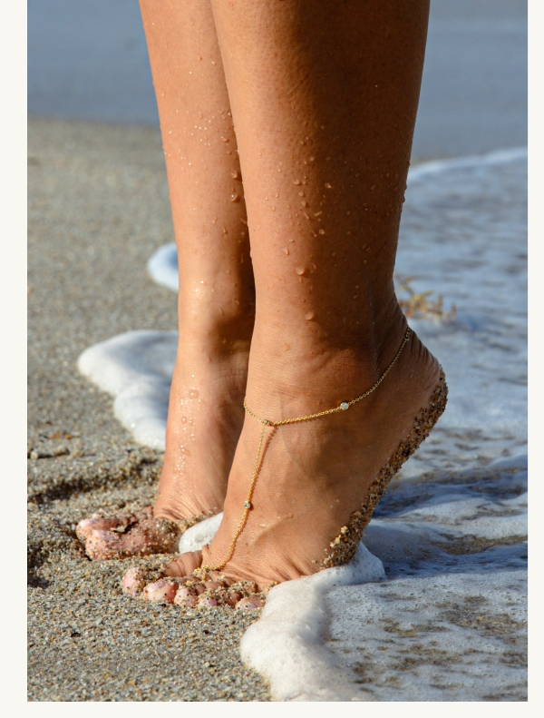 Sylvia CZ Chain Toe Anklet