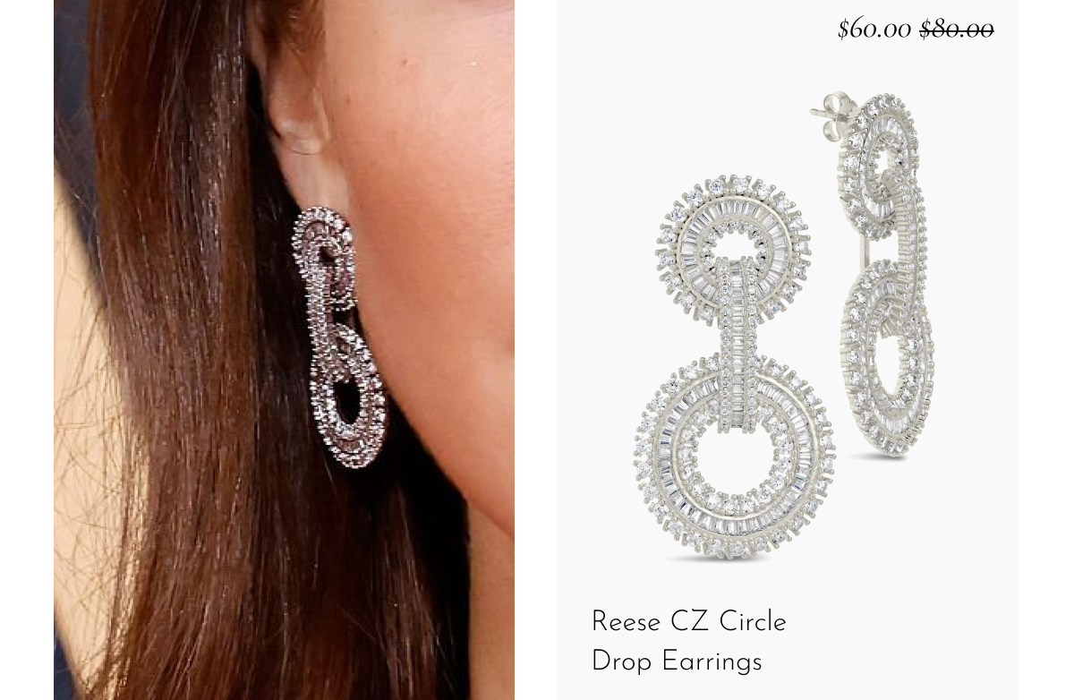 Reese CZ Circle Drop Earrings [*$60.00* $80.00]