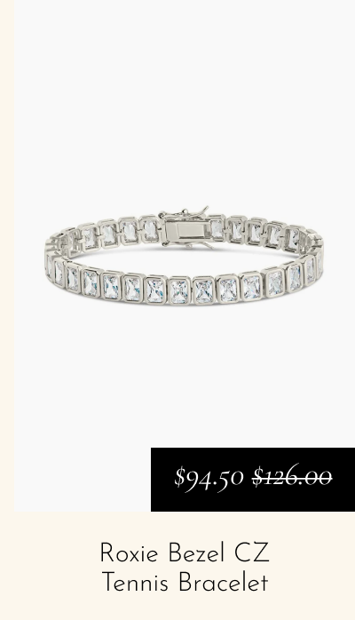 Roxie Bezel CZ Tennis Bracelet [*$94.50* $126.00]