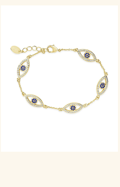 Evil Eye Bracelet with CZ