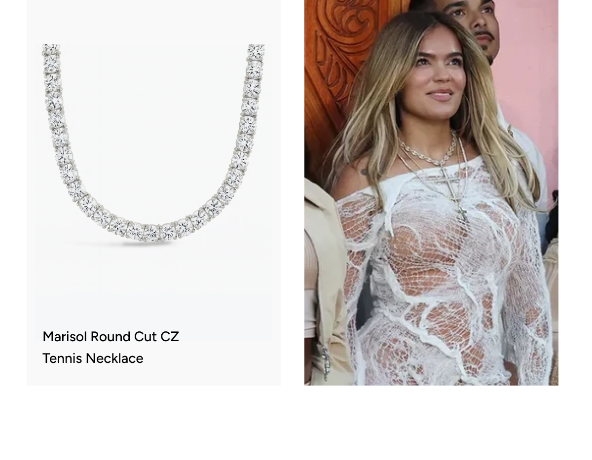 Marisol Round Cut CZ Tennis Necklace [Shop now]