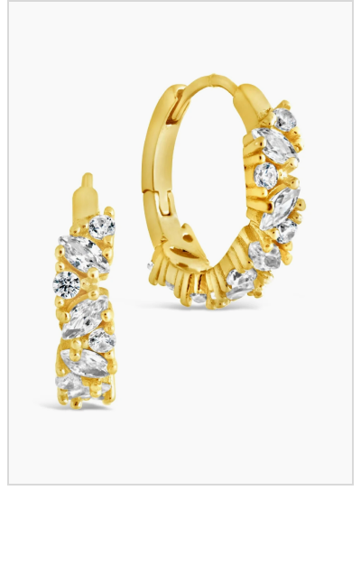 Georgia CZ Micro Hoop Earrings