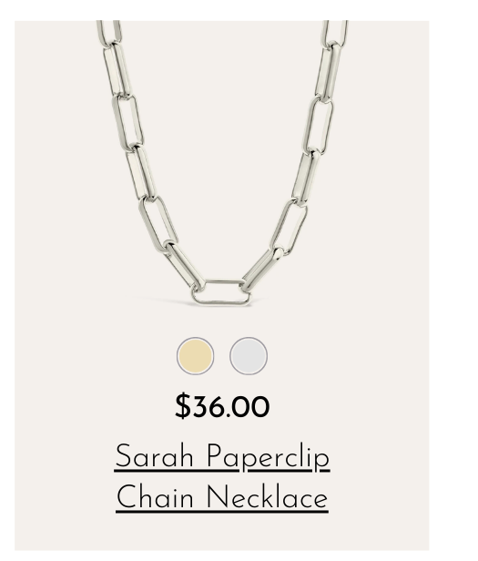 sarah chain necklace