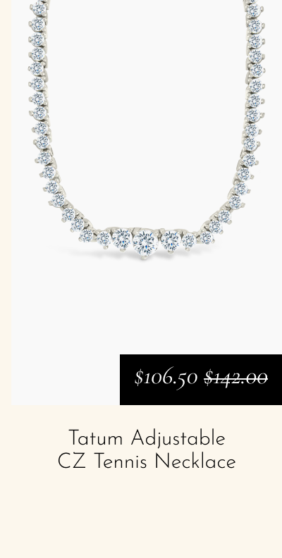Tatum Adjustable CZ Tennis Necklace [*$109.50* $142.00]
