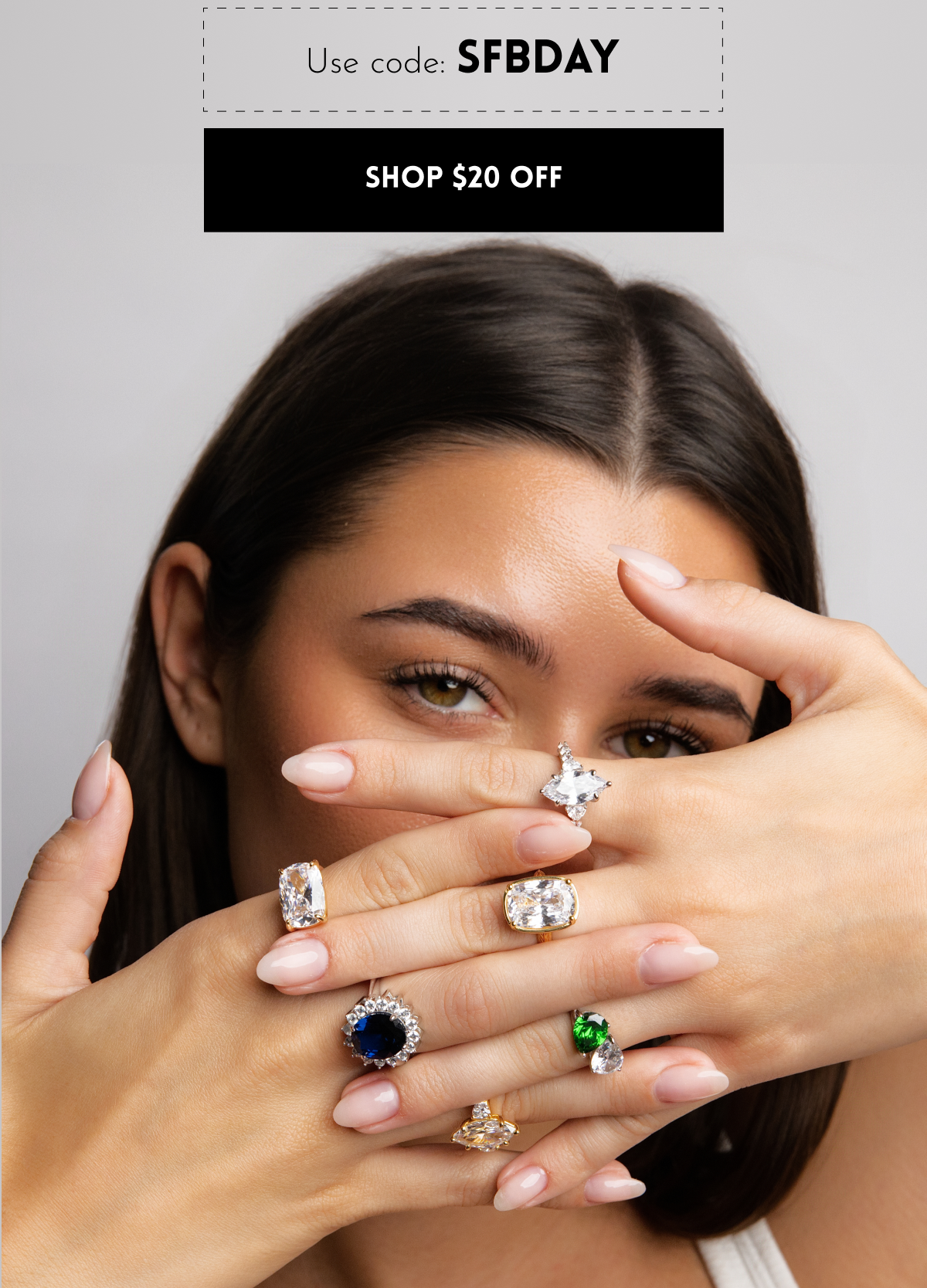 Use code: SFBDAY [Shop $20 off]