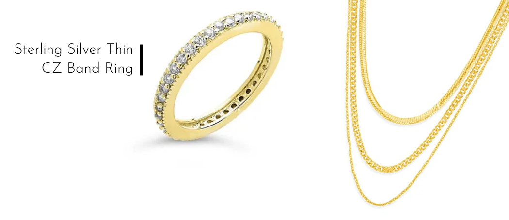 Thin CZ Band Ring