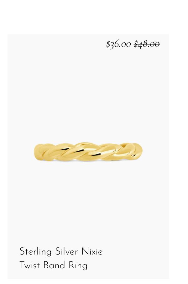 Sterling Silver Nixie Twist Band Ring [*$36.00* $48.00]