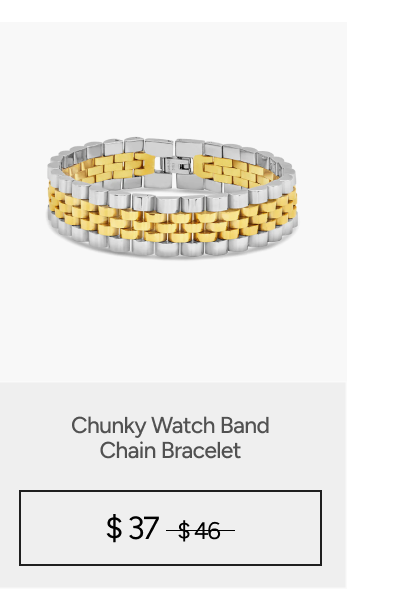 Chunky Watch Band Chain Bracelet