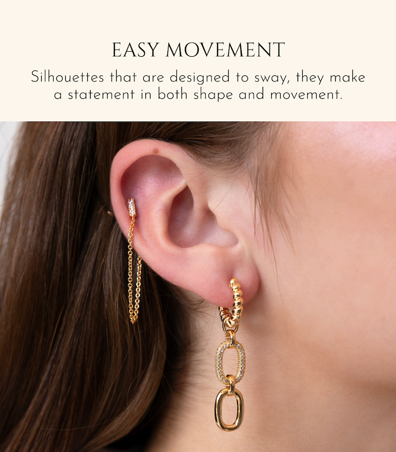 EASY MOVEMENT Silhouettes that are designed to sway, they make a statement in both shape and movement.