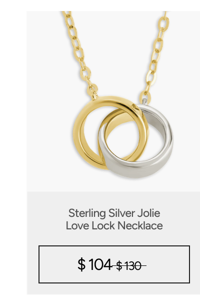 Sterling Silver Jolie Love Lock Necklace