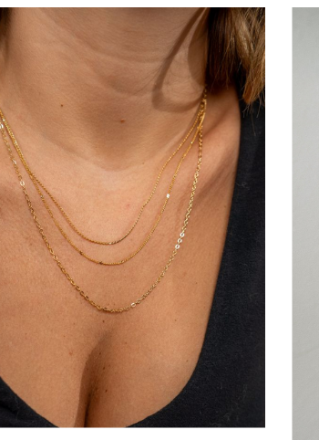 Dainty Three Layer Chain Necklace