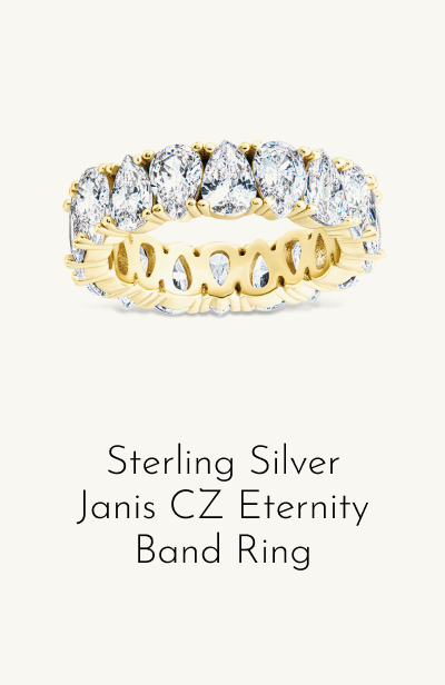 Sterling Silver Janis CZ Eternity Band Ring