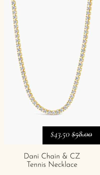 Dani Chain & CZ Tennis Necklace [*$43.50* $58.00]