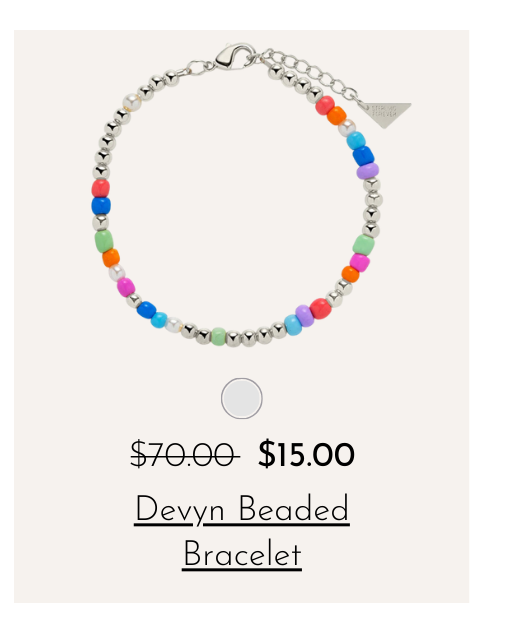 Devyn beaded bracelet
