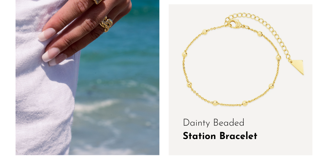 Beaded Station Bracelet