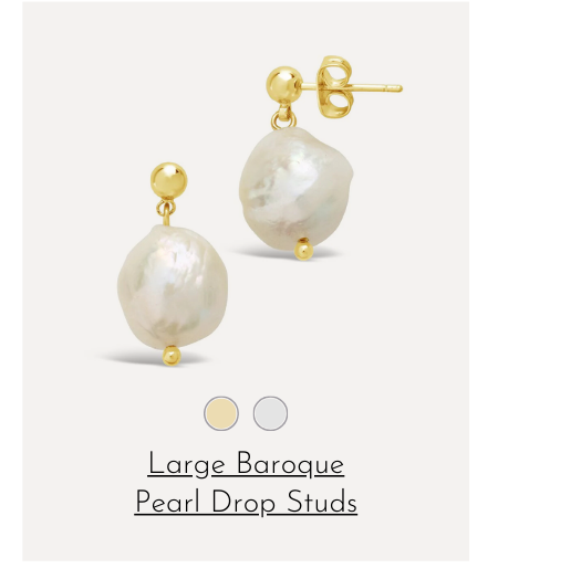 Pearl Drop Studs