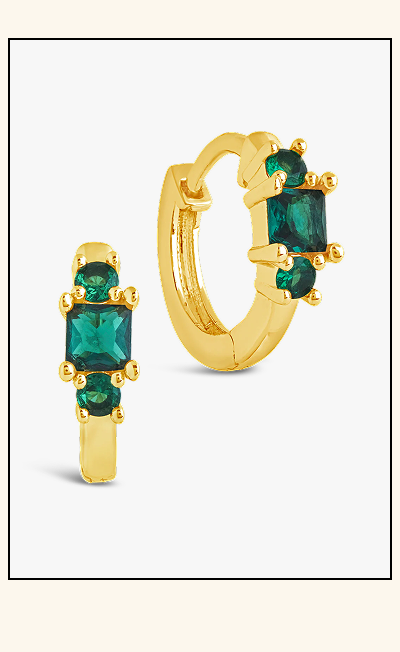 Edie CZ Micro Hoop Earrings