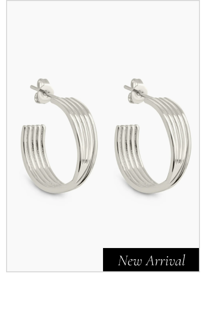Katya Textured Hoop Earrings [New Arrival]