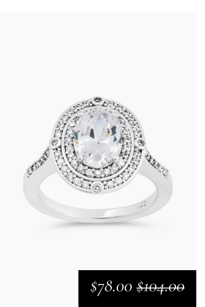 Sterling Silver Cohen CZ Ring