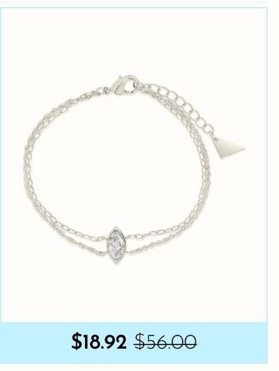$18.92 Karlie CZ & Layered Chain Bracelet