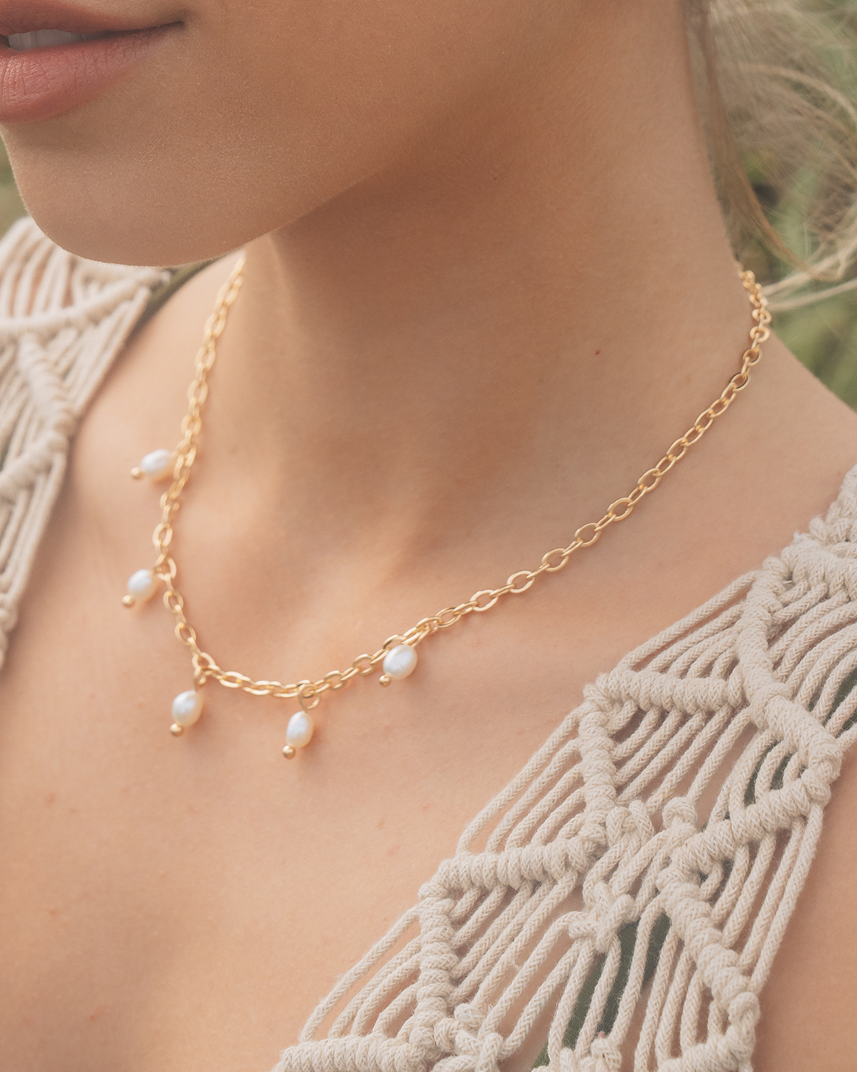 Dottie Pearl Choker Necklace