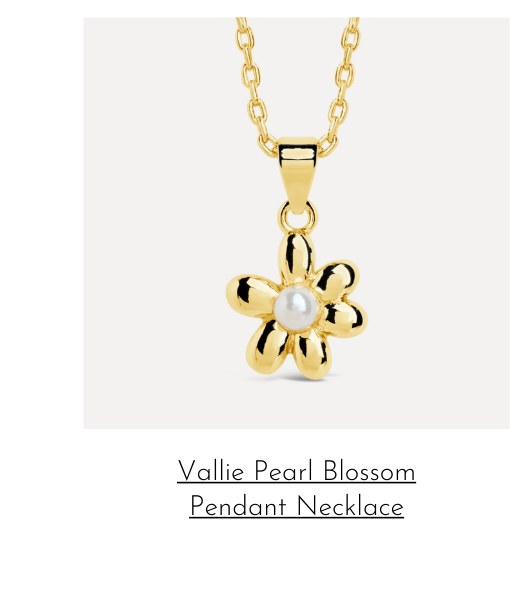 vallie pearl blossom necklace