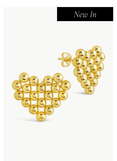Meredith Heart Stud Earrings