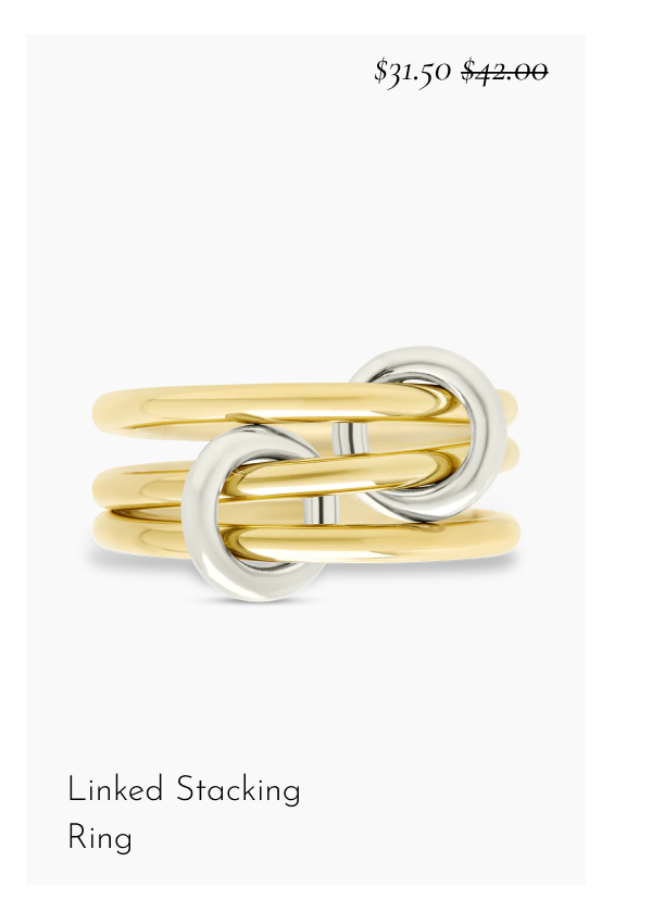 Linked Stacking Ring [*$31.50* $42.00]