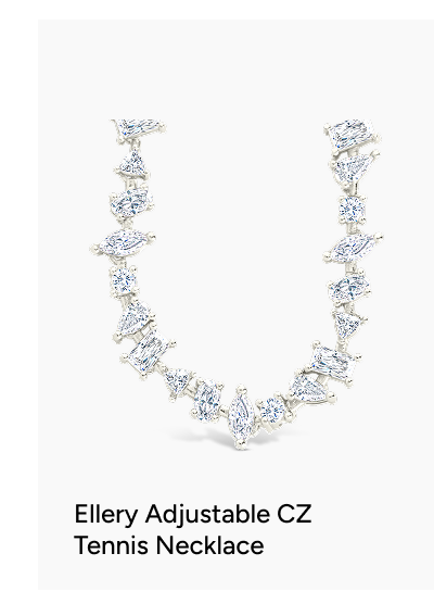 Ellery Adjustable CZ Tennis Necklace