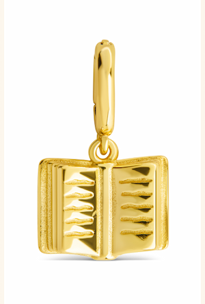 Sterling Silver Book Charm