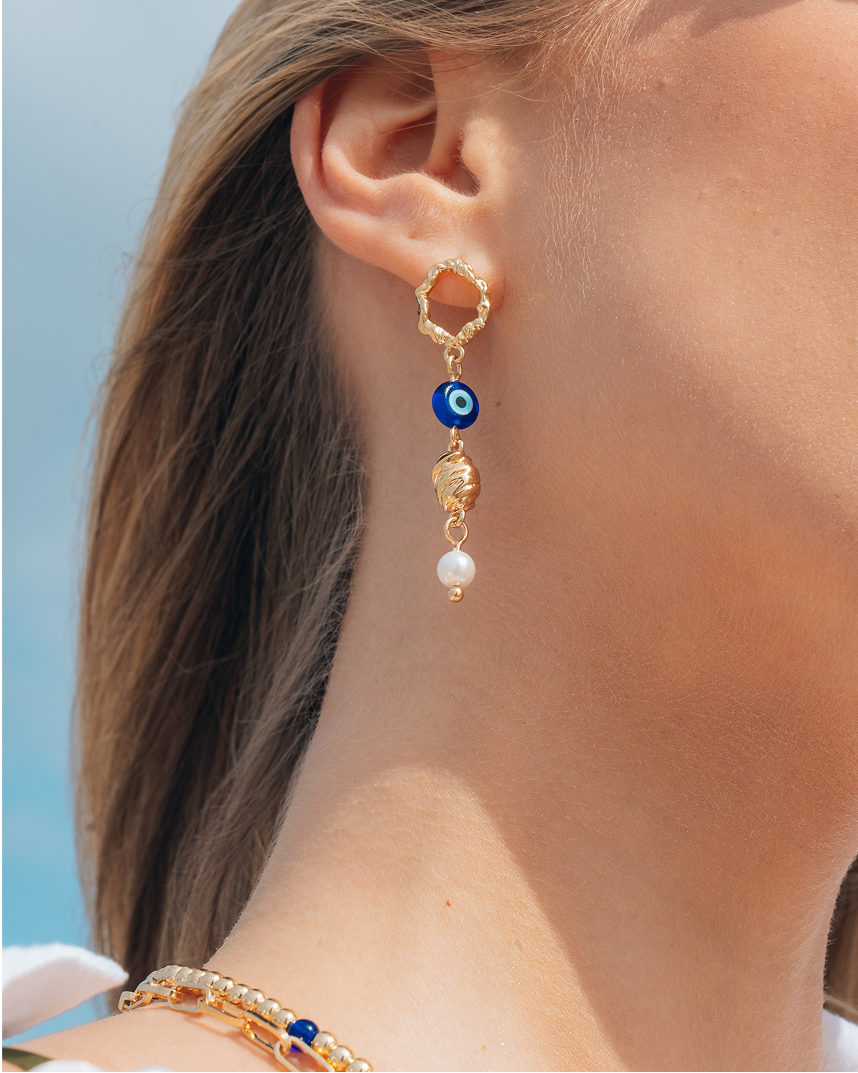  Sibyl Pearl & Evil Eye Drop Stud Earrings Earring Sterling Forever  Sibyl Pearl & Evil Eye Drop Stud Earrings Earring Sterling Forever  Sibyl Pearl & Evil Eye Drop Stud Earrings Earring Sterling Forever Silver  Sibyl Pearl & Evil Eye Drop Stud Earrings