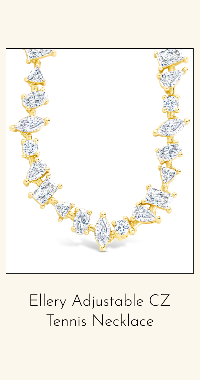 Ellery Adjustable CZ Tennis Necklace