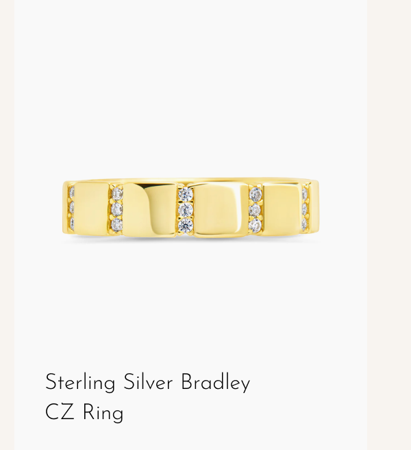 Sterling Silver Bradley CZ Ring