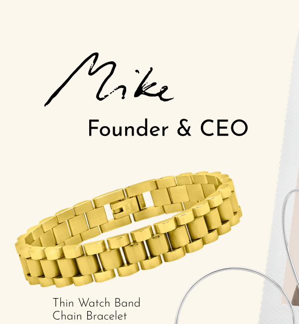 Thin Watch Band Chain Bracelet